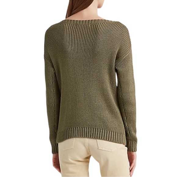 NWT Ralph Lauren Cable-Knit Cotton-Blend Sweater - Picture 5 of 14